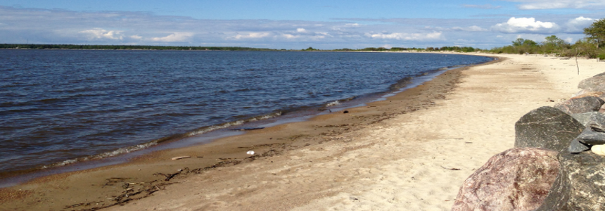 Balsam Bay winter shoreline plains landscape